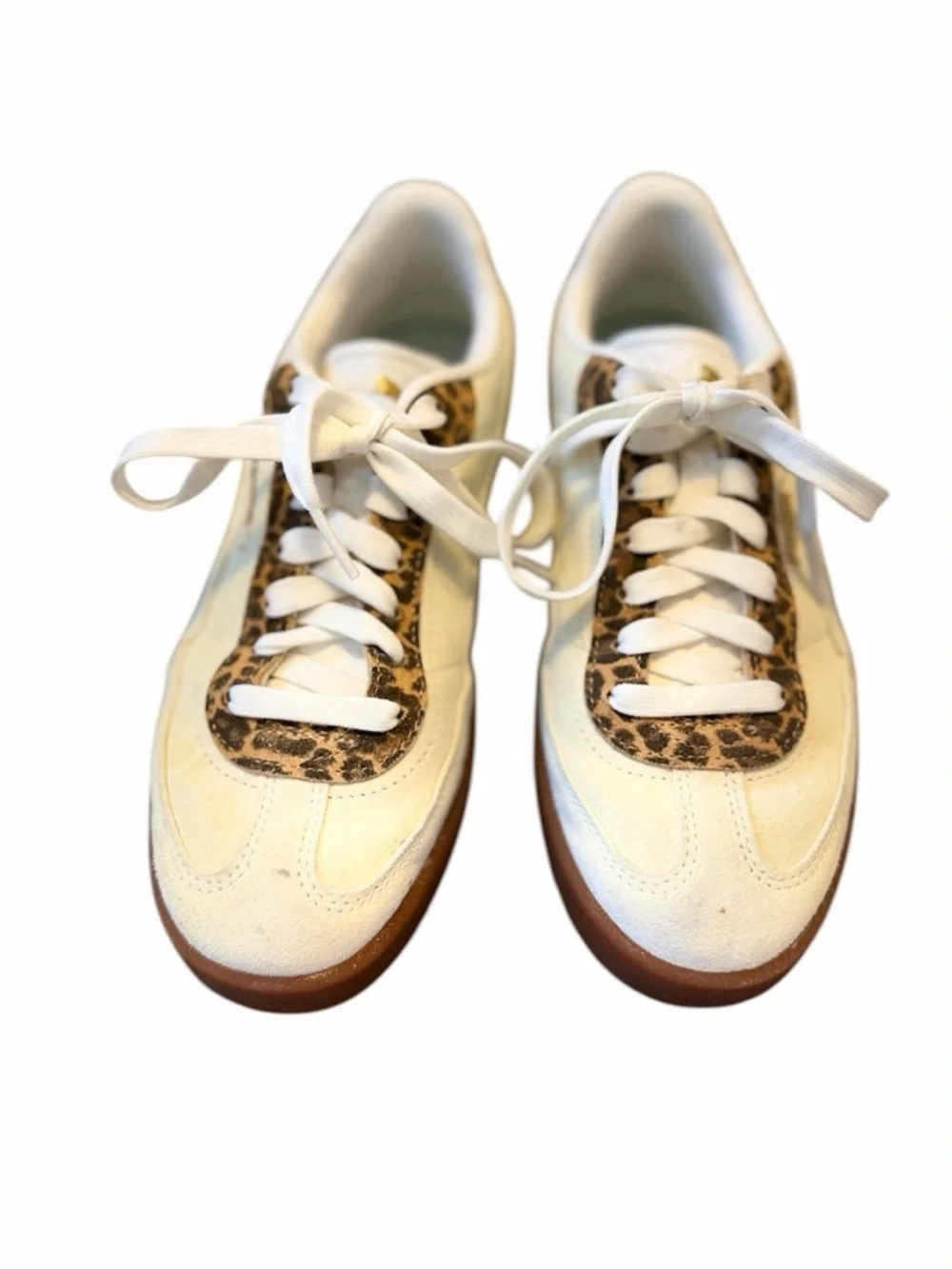 PUMA Club II Era Sneaker - Women's Color Beige Leopard Print size 7 like new